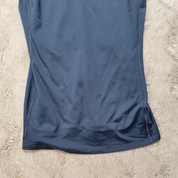 ✨️CL Athleta Point D'Esprit Blue Tank Top Mesh Accent Athletic Wear Size XS - Picture 9 of 14